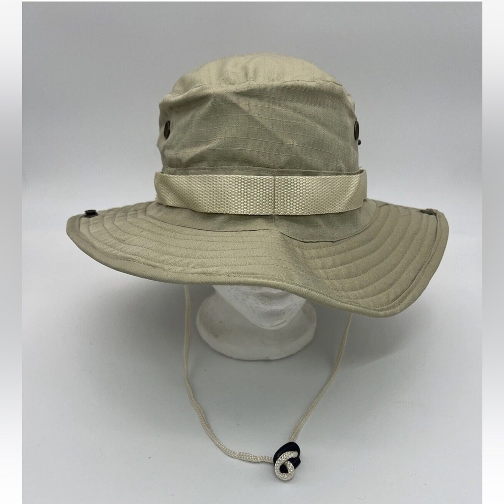 Jungle Type II Tactical Sun Hat Size Large Tan Muxin Camping Fishing Beach brim